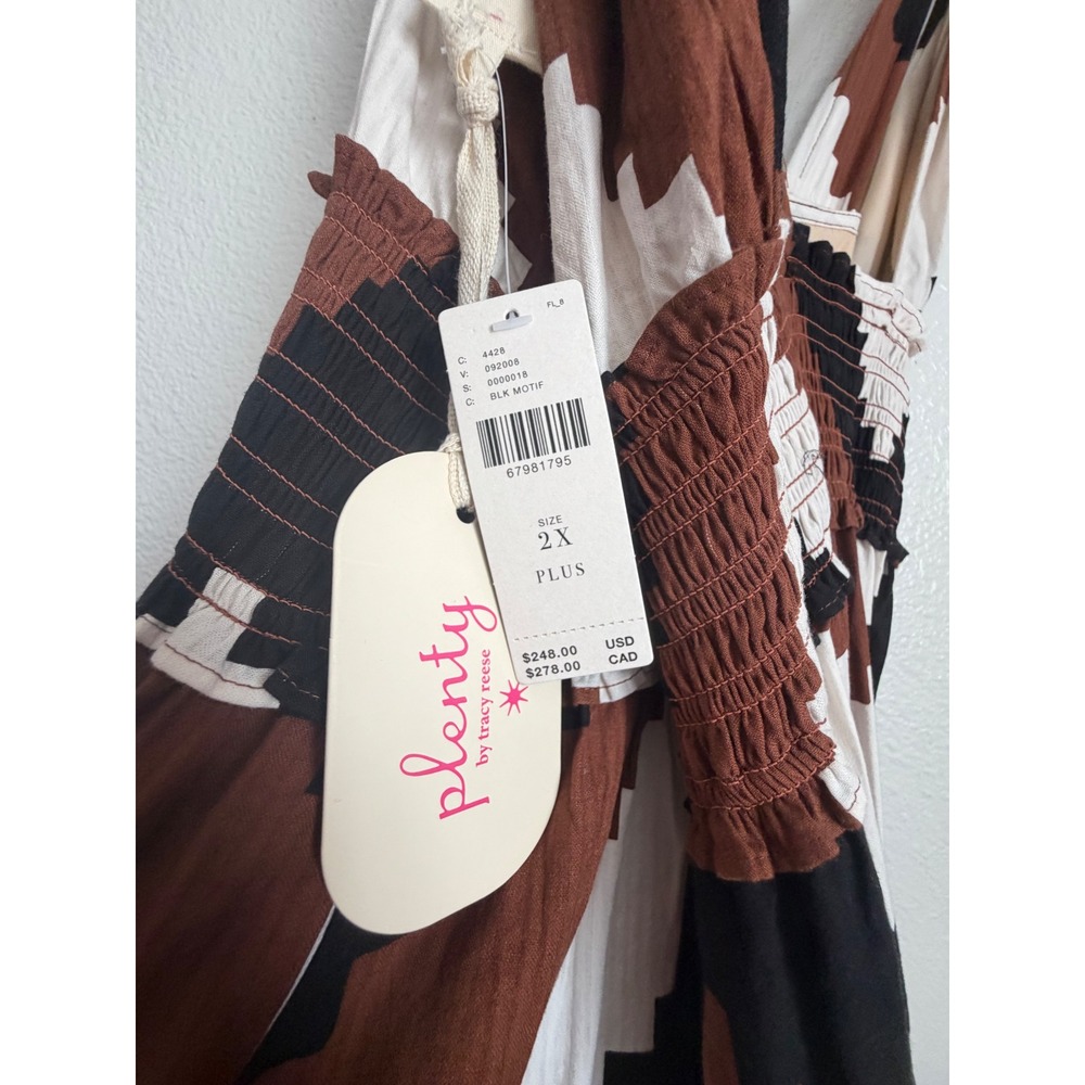 Plenty by Tracy Reese Anthropologie Chevron Stripe Halter Maxi Dress 2X Plus NEW - Picture 7 of 11